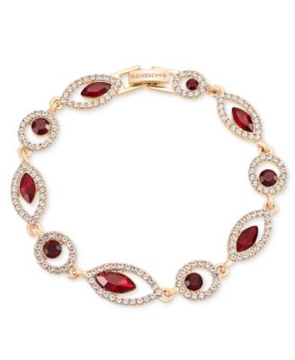 Jet Crystal Link & Chain Adjustable Bracelet