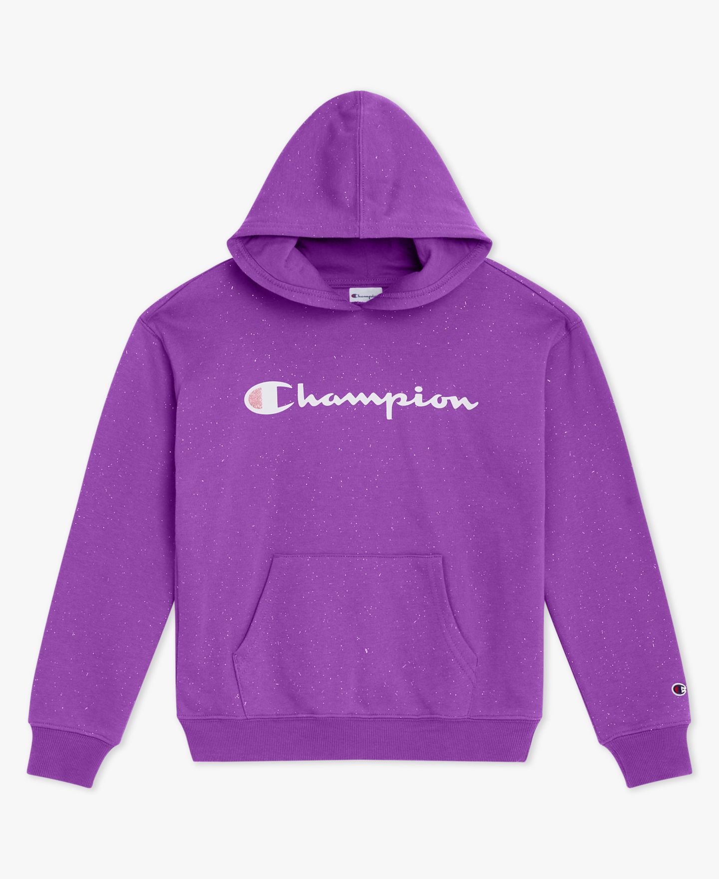 Детское худи Champion с декорированным логотипом, 7-16, цвет: Розовый — фото 5
