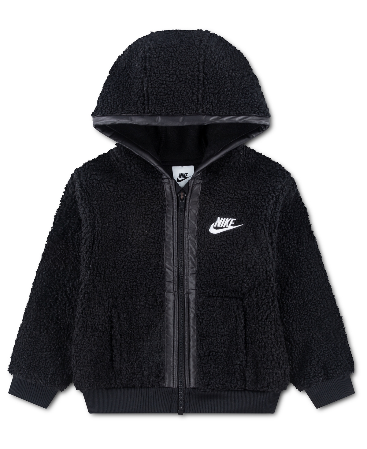Nike Boys' and Girls' 2T-5T Lifestyle Essentials High-Pile Fleece Full-Zip Hoodie