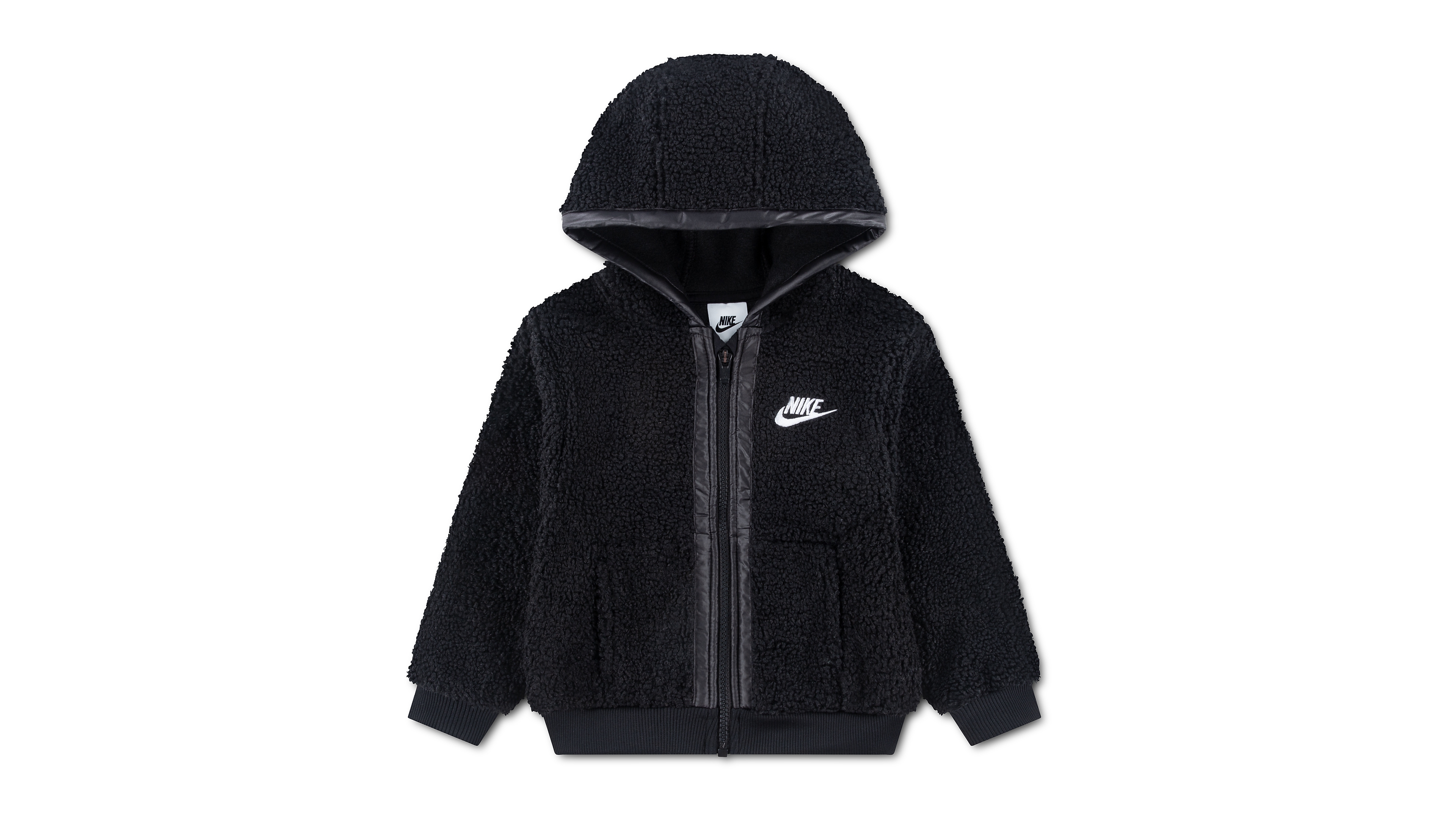 Nike Boys' and Girls' 2T-5T Lifestyle Essentials High-Pile Fleece Full-Zip Hoodie