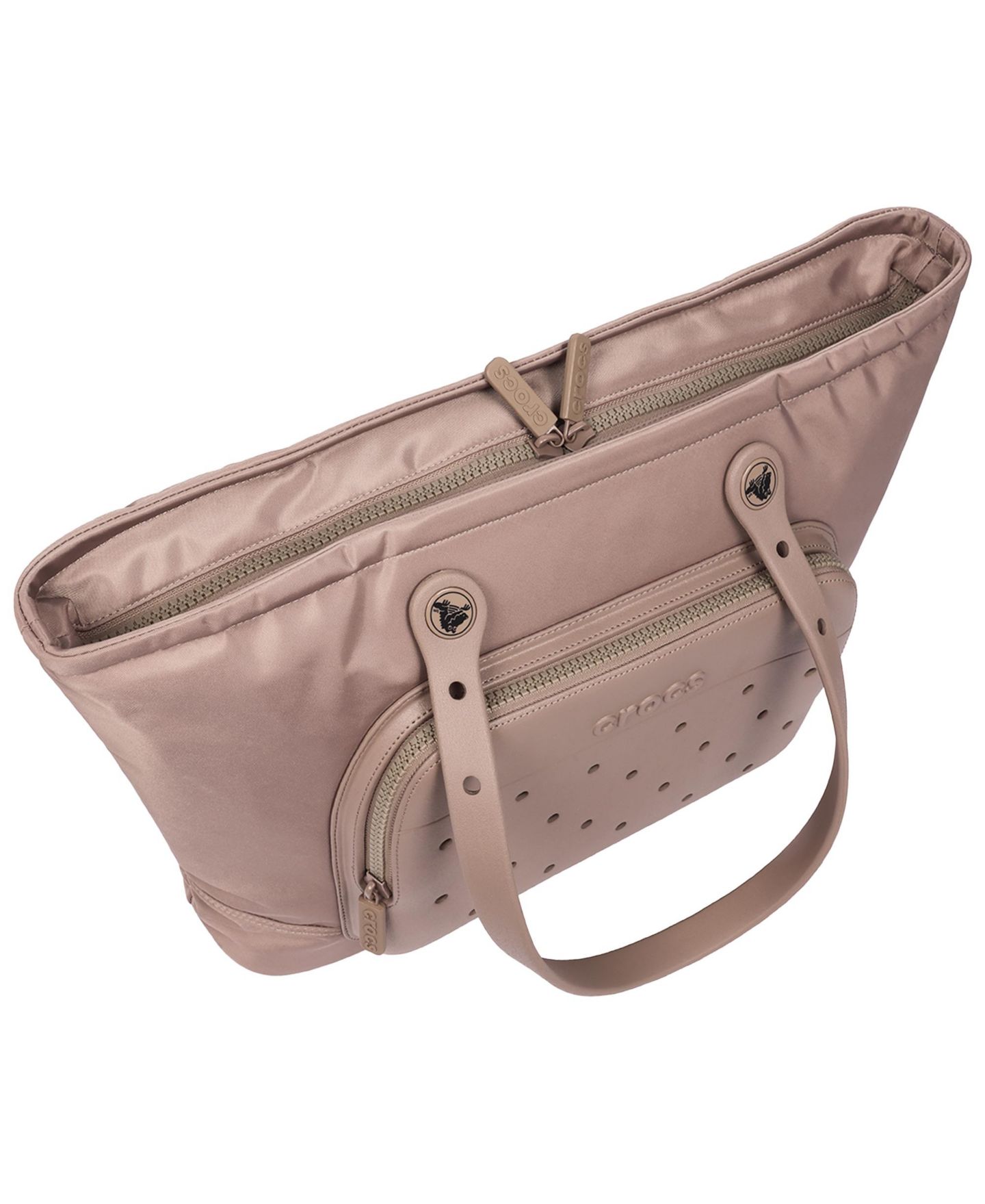 Женская сумка Crocs Tote with Pockets, цвет: Латте — фото 5