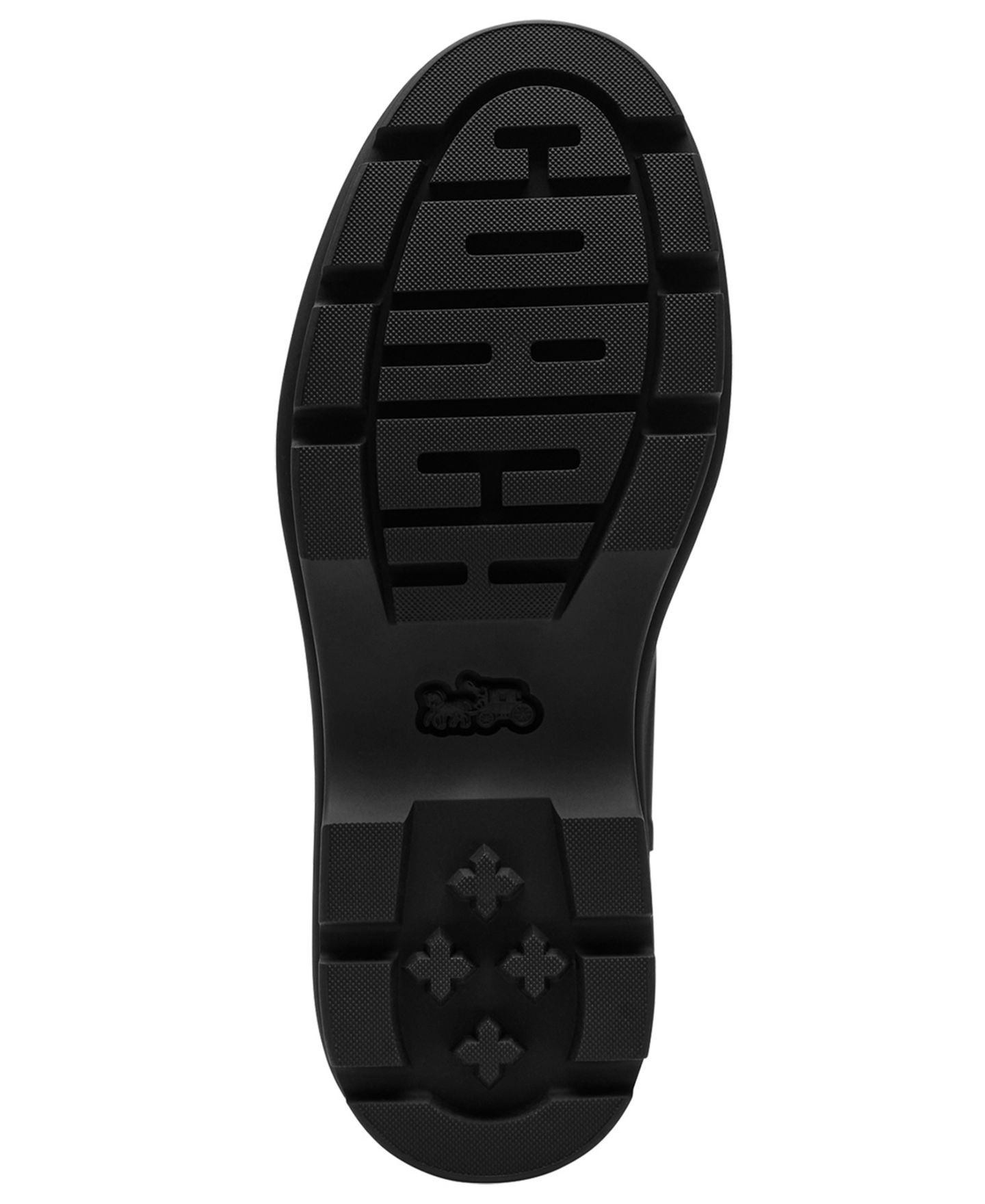 Женские ботинки COACH Signature Pull-On Rain Booties, цвет: Чёрный — фото 5