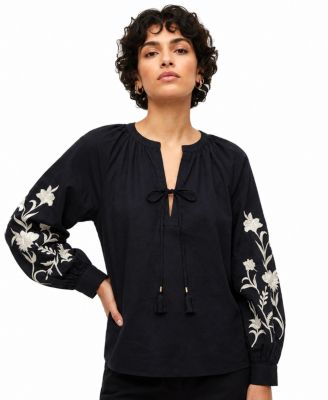 Women's Long Sleeve Popover Top