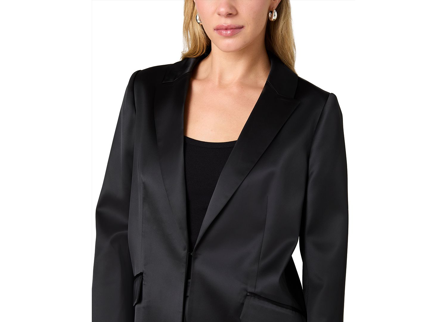 Women's Maelys Stretch Long-Sleeve Satin Blazer