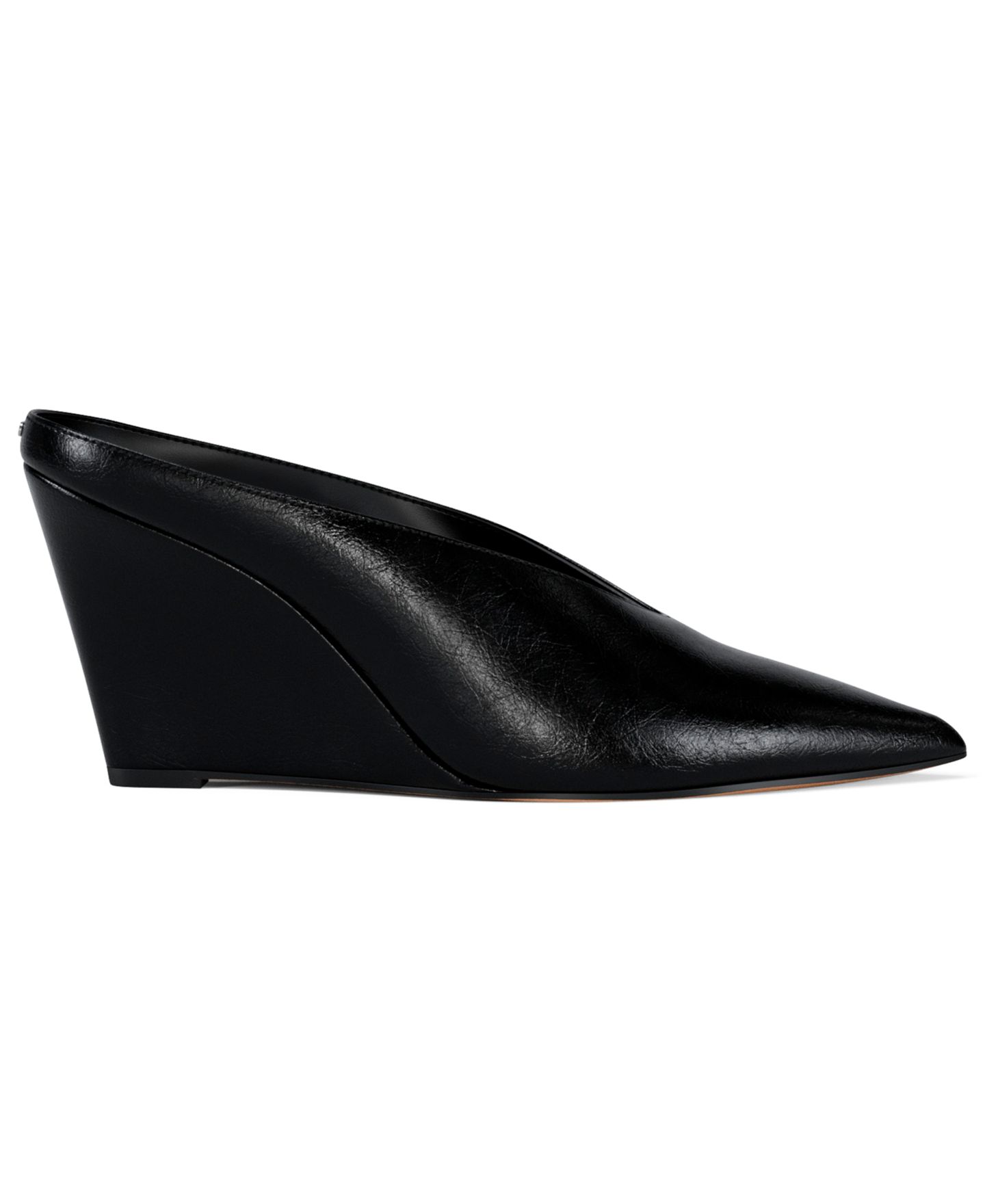 Женские туфли Michael Kors Xandra Slip-On Wedge Pumps, цвет: Чёрный кожаный — фото 2