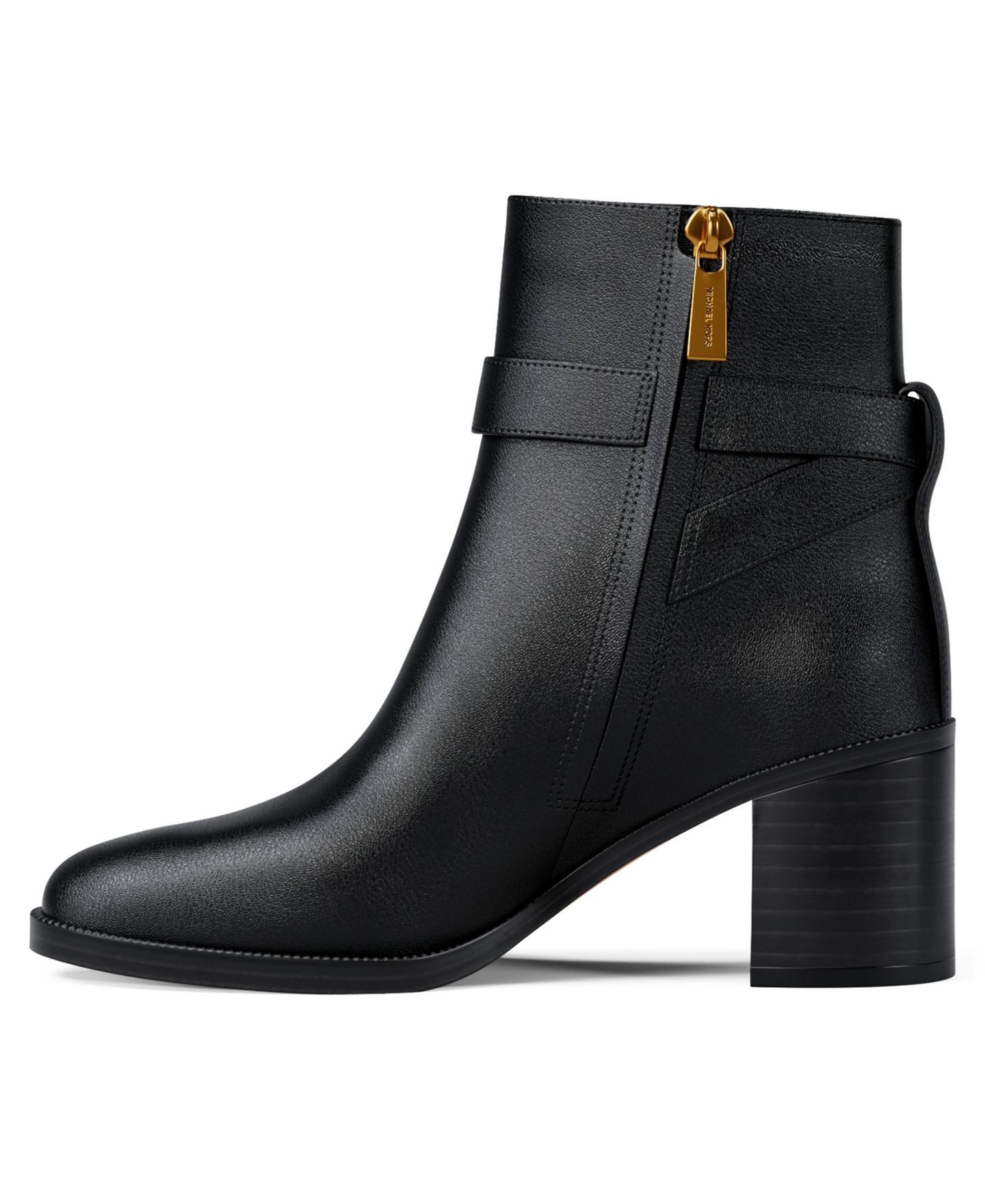 Женские ботинки Michael Kors Rachel Block Heeled Booties, цвет: Чёрный — фото 6