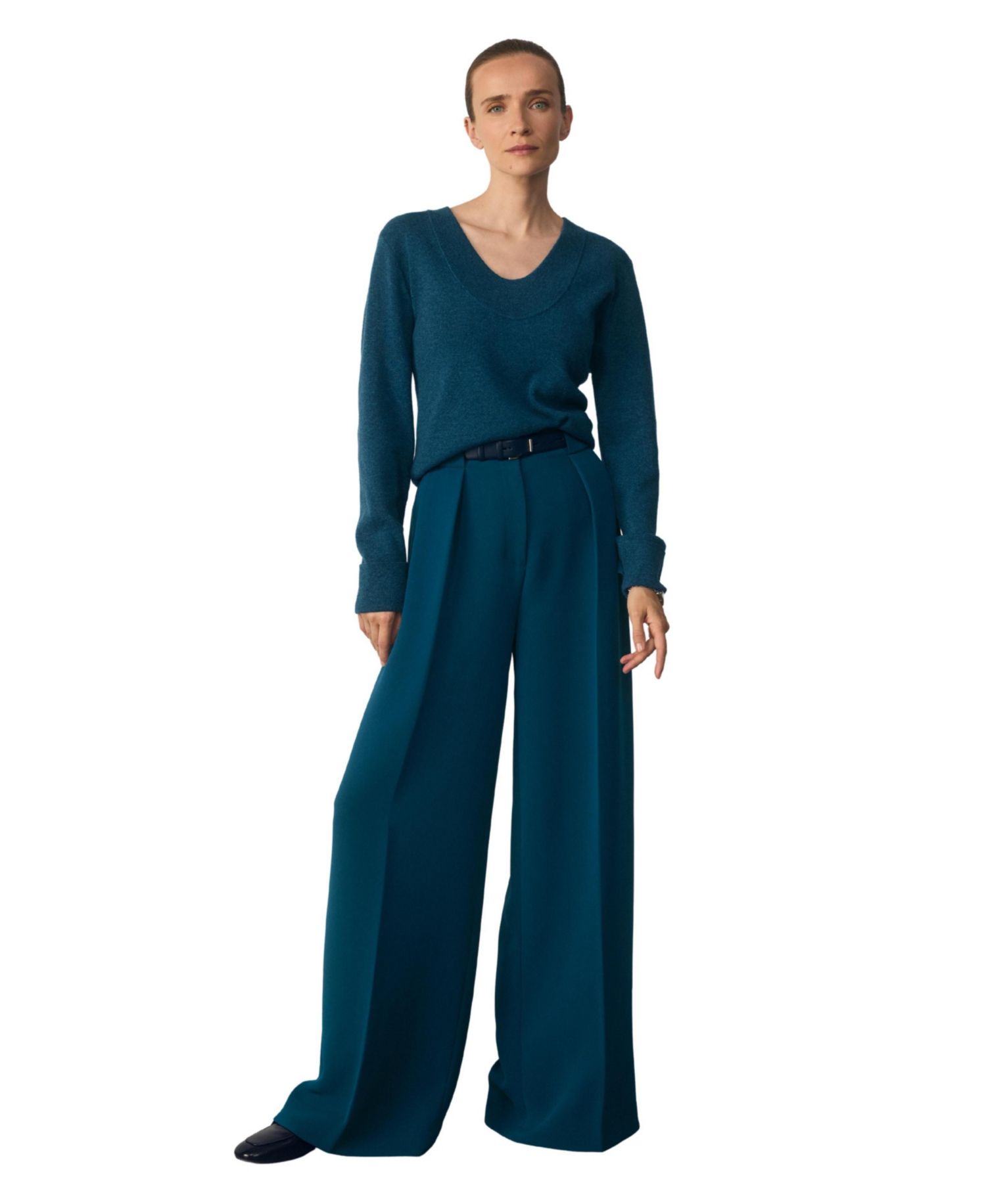 Women's High Rise Palazzo Trousers