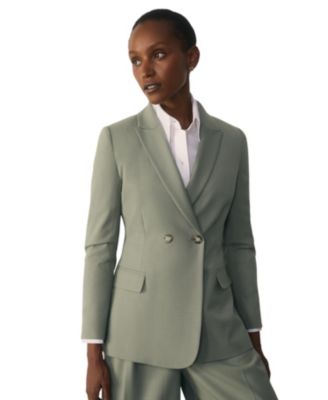 Women's Double-Breasted Stretch Blazer