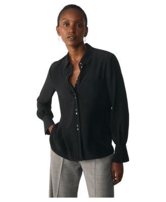 Women's Corso Silk Collared Blouse