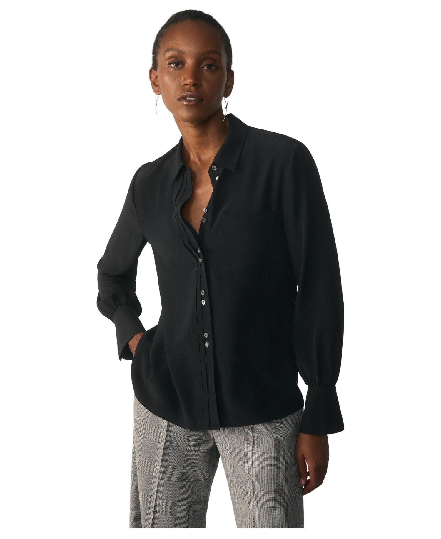 Women's Corso Silk Collared Blouse