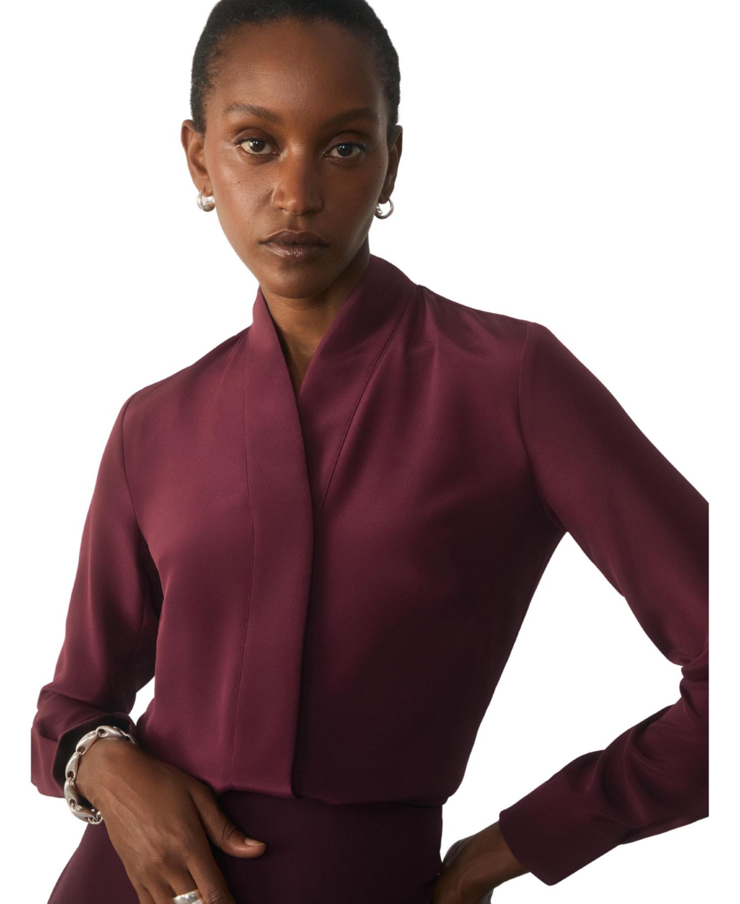 Women's Bowery Stretch Silk Blouse