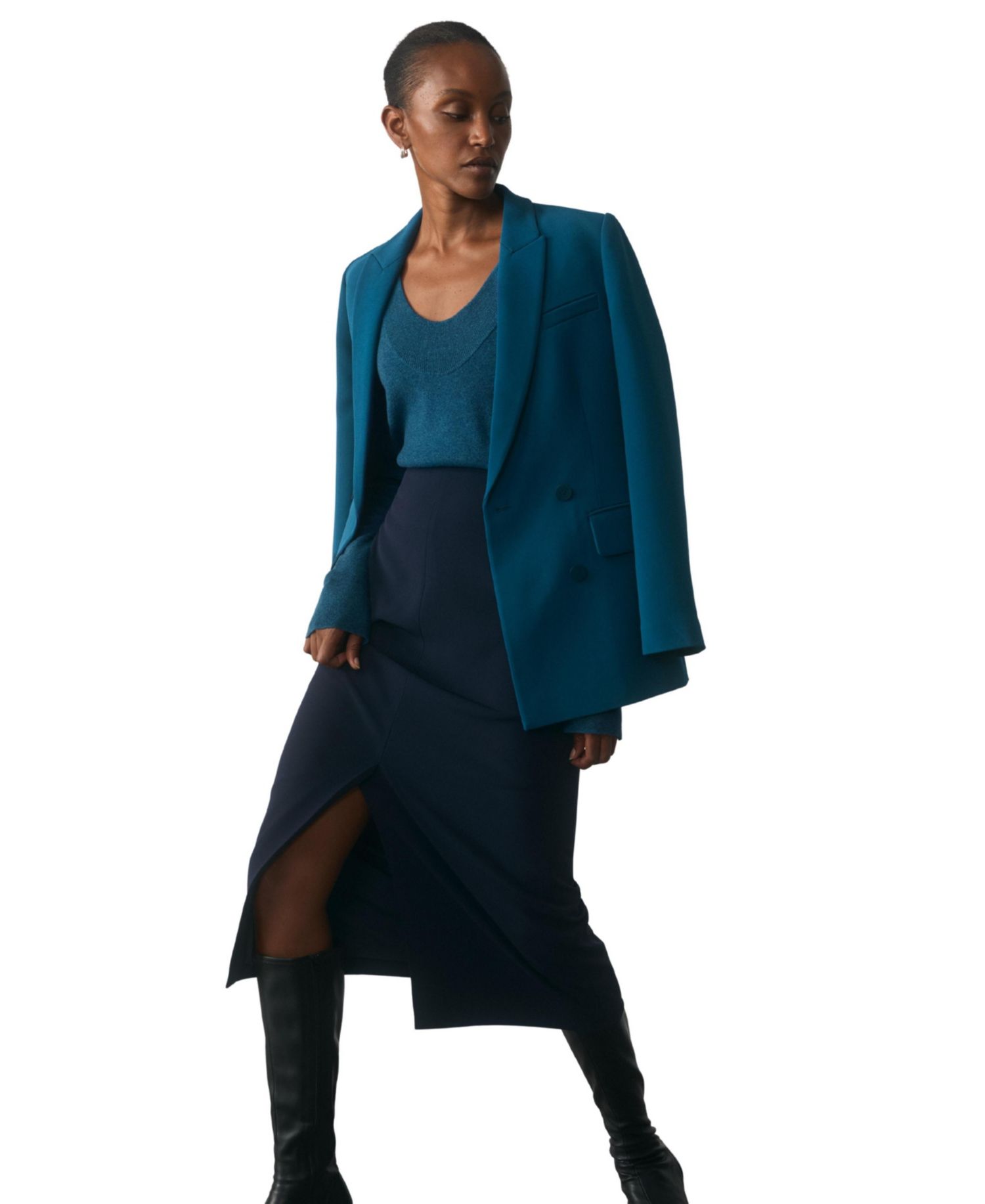 Women's Oliena High-Waisted Pencil Midi Skirt
