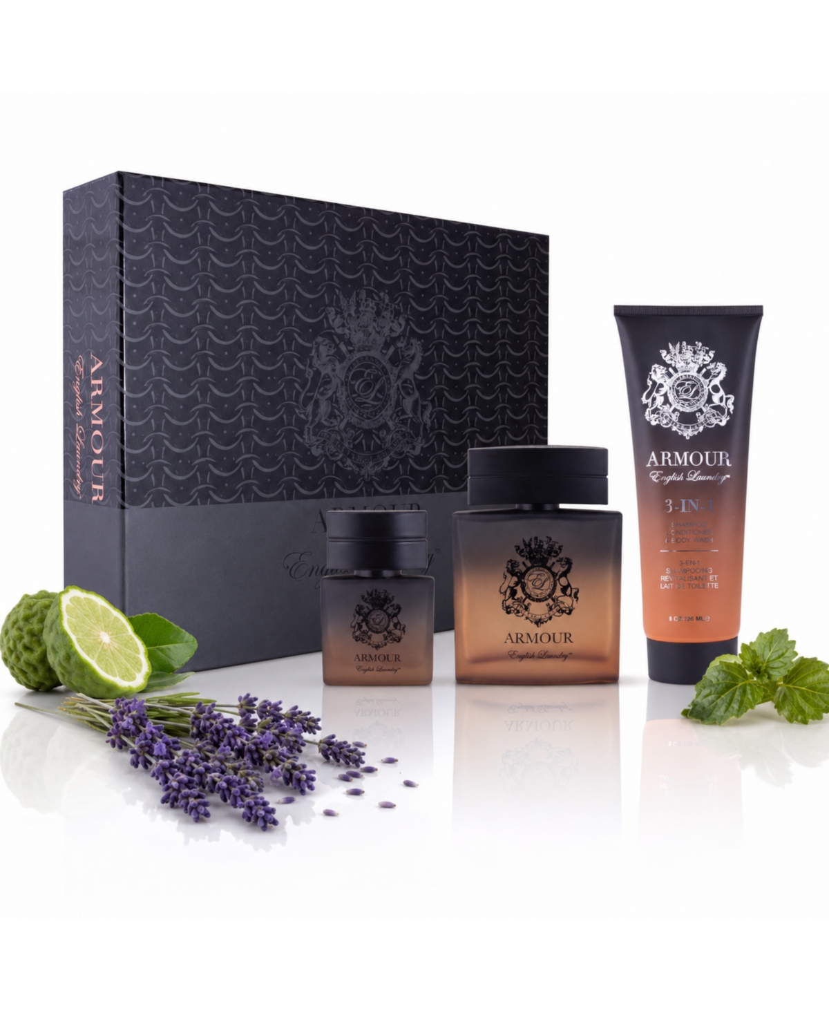 English Laundry Men's 3 Piece Armour Eau de Parfum Gift Set