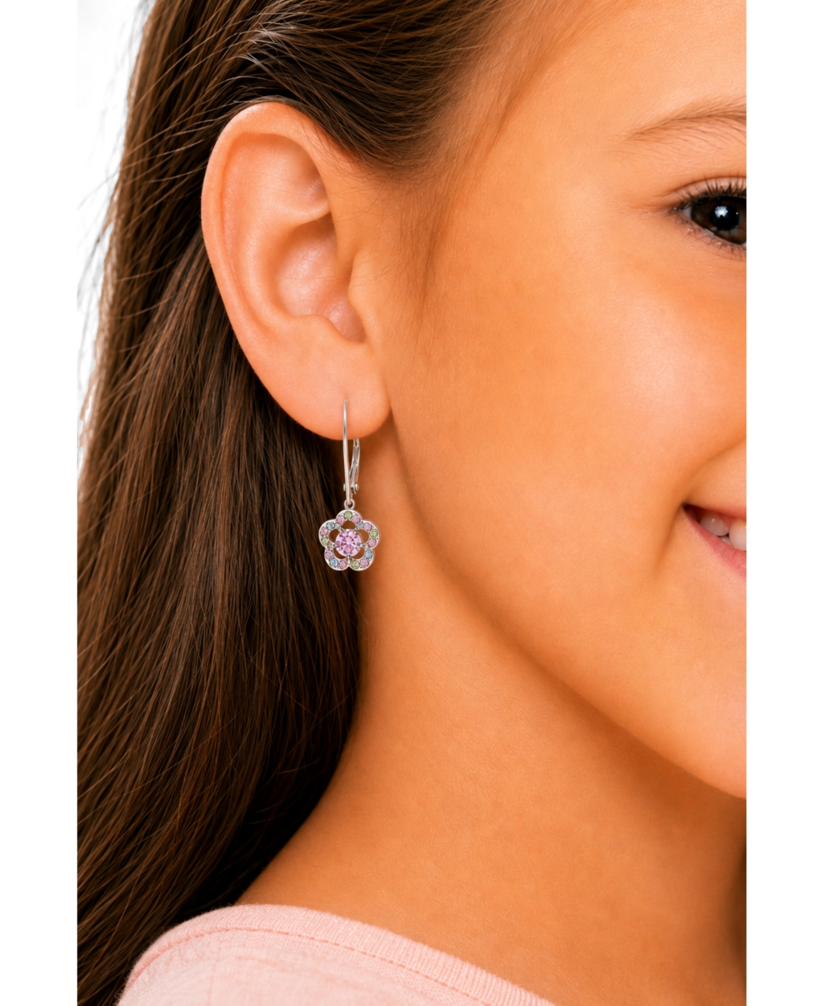 Chanteur Kids Flower Hypoallergenic Earrings for Girl's with Leverbacks