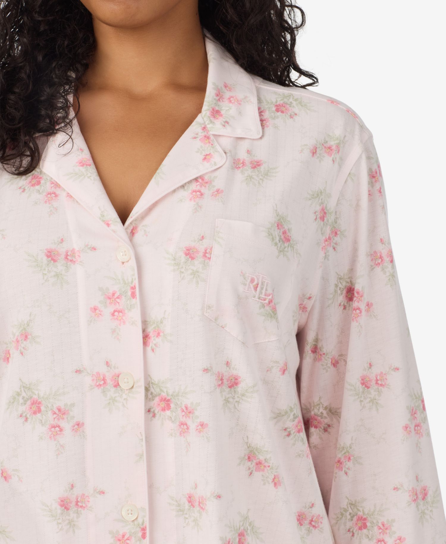 Women's Plus Size 3/4-Sleeve Pajama Set