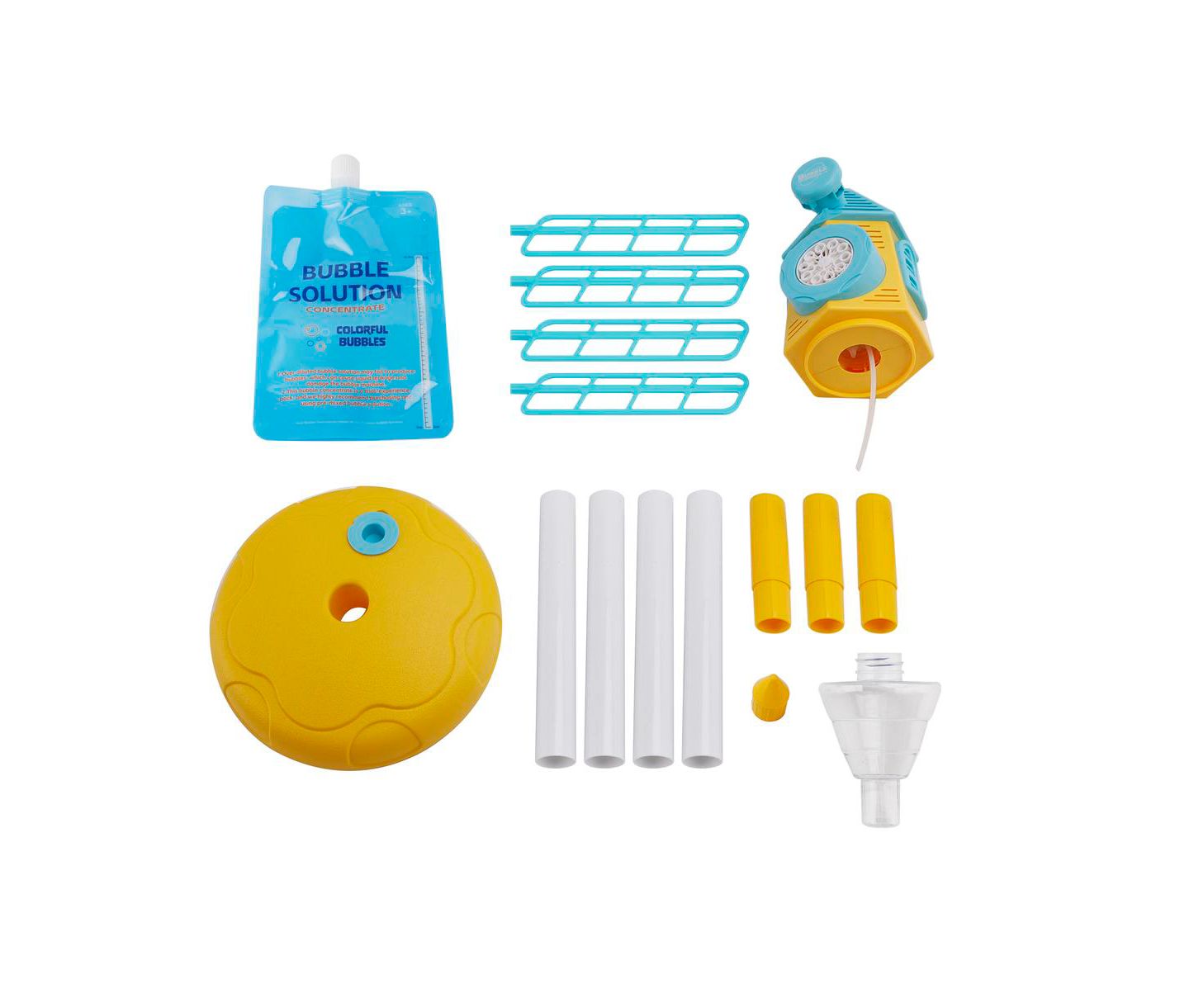 Детская игрушка Bruce & Shark Standing Windmill 10-Nozzle Bubble Machine with Adjustable Height and Lights, 4.5 oz, Ages 3+, цвет: Синий — фото 8