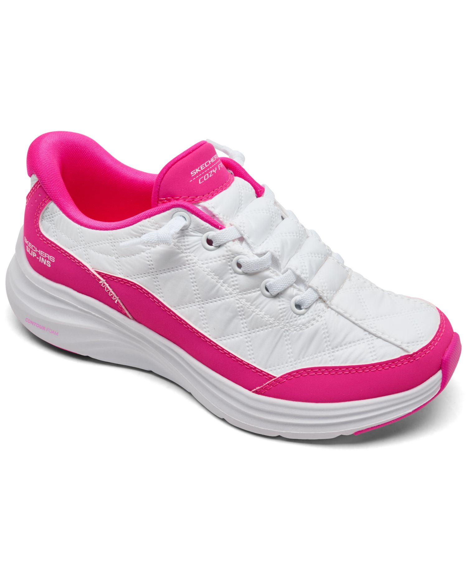 Girls' Contour Foam Cozy Fit Walking Slip-On Sneakers from Finish Line