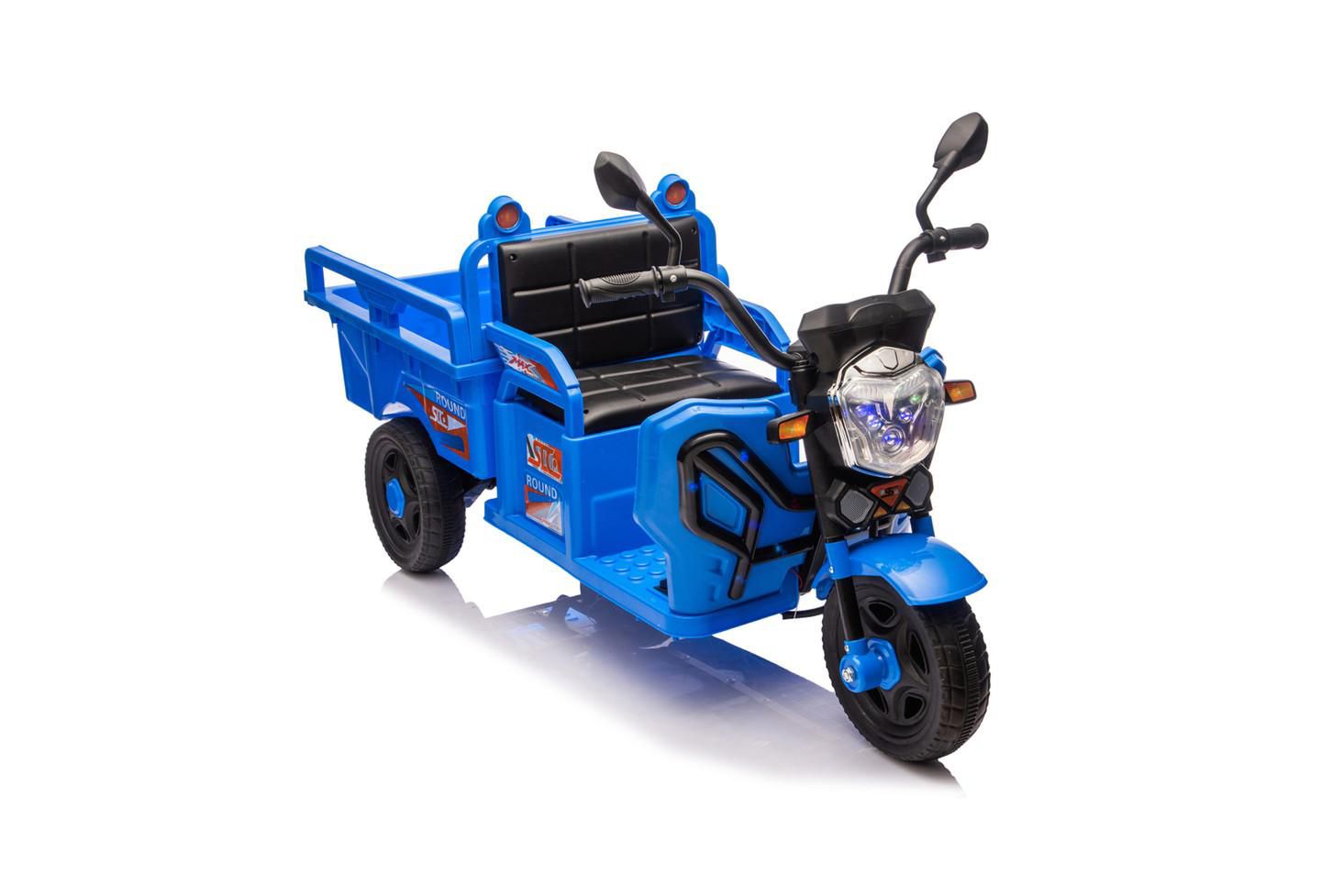 Детская игрушка YOBTOP Kids Ride-On Electric Cargo Truck with LED Lights, 110 lbs. Capacity, Ages 3–6, цвет: Синий — фото 8