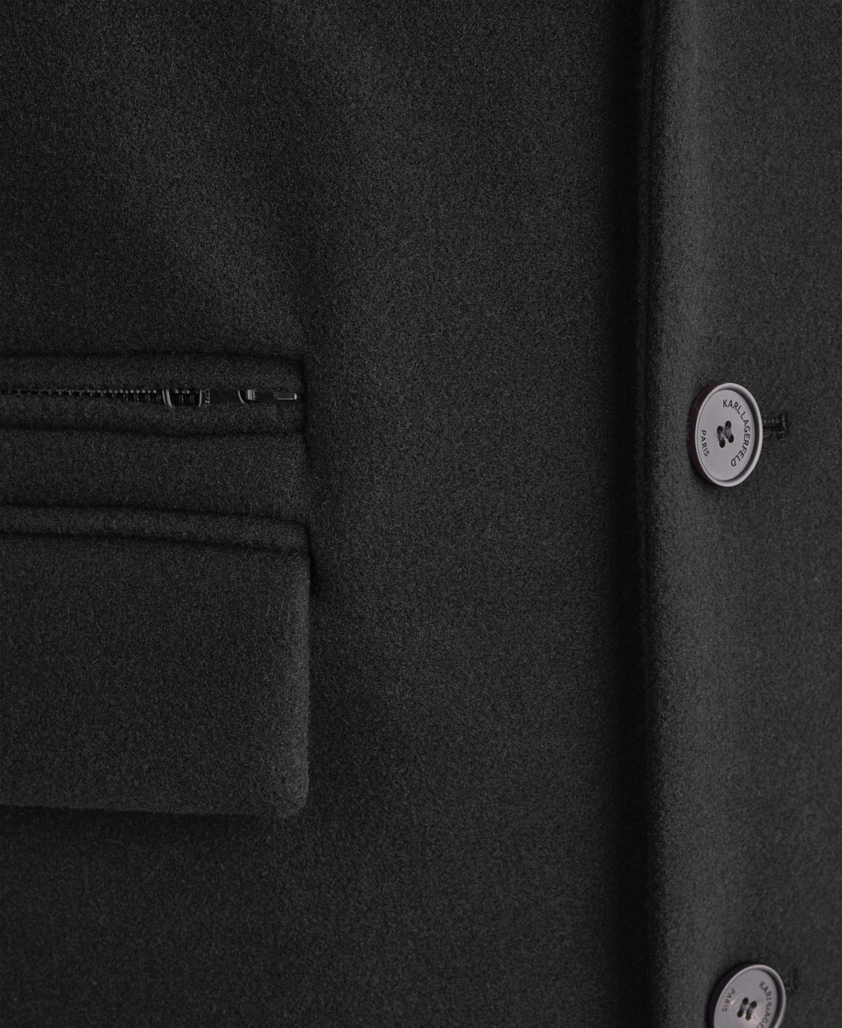 Karl Lagerfeld Paris Men's Bib Overcoat
