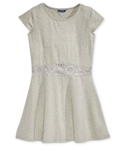 GUESS Lace-Trim Jersey Dress, Big Girls (7-16)