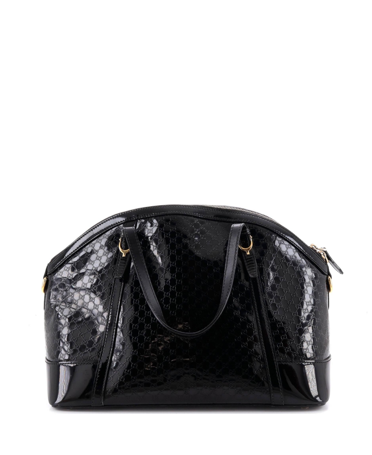 Pre-Owned Gucci Medium Nice Top Handle Bag Microguccissima Patent