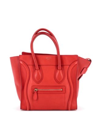 Micro Luggage Bag Smooth Leather