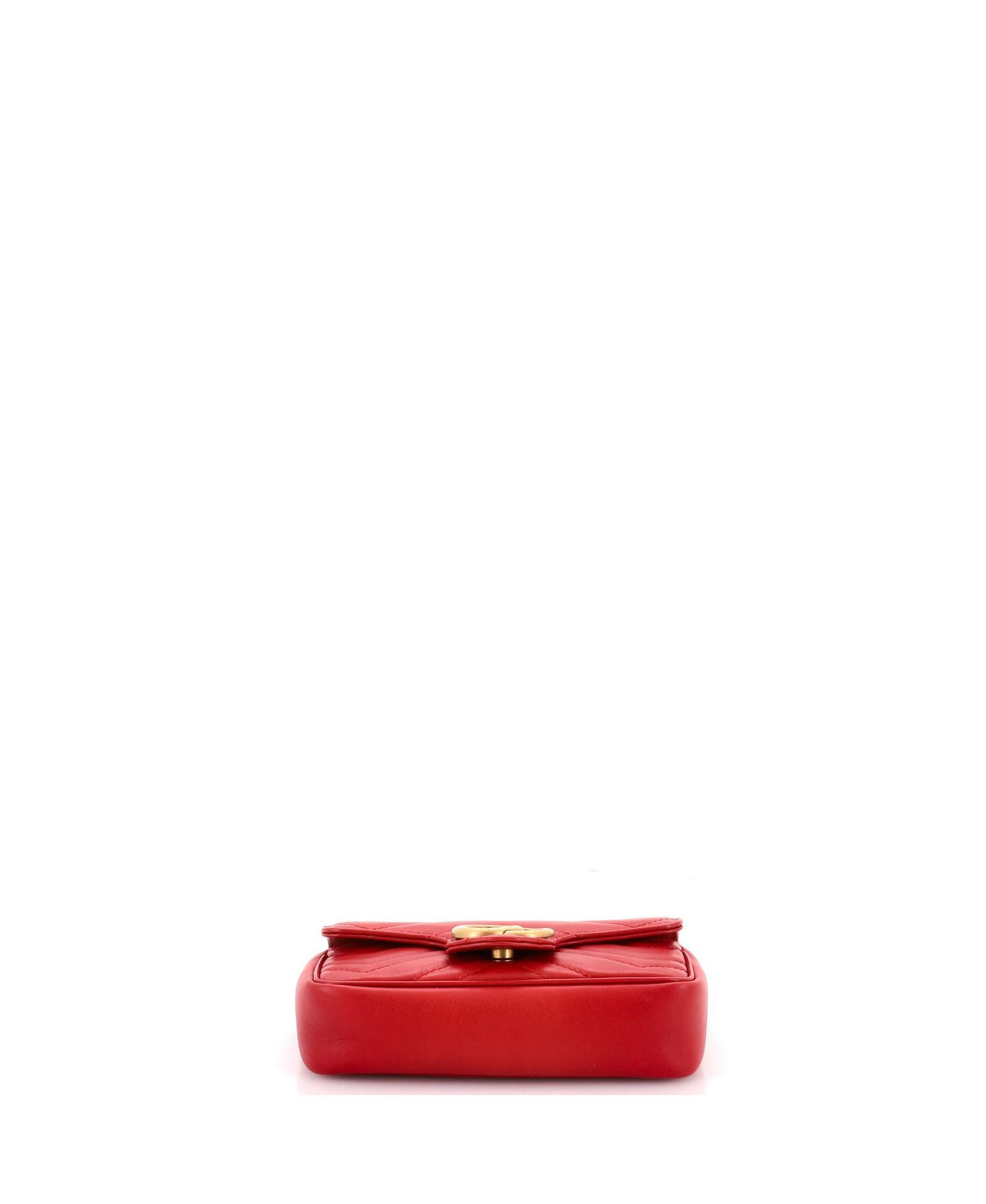 Super Mini GG Marmont Flap Bag Matelasse Leather