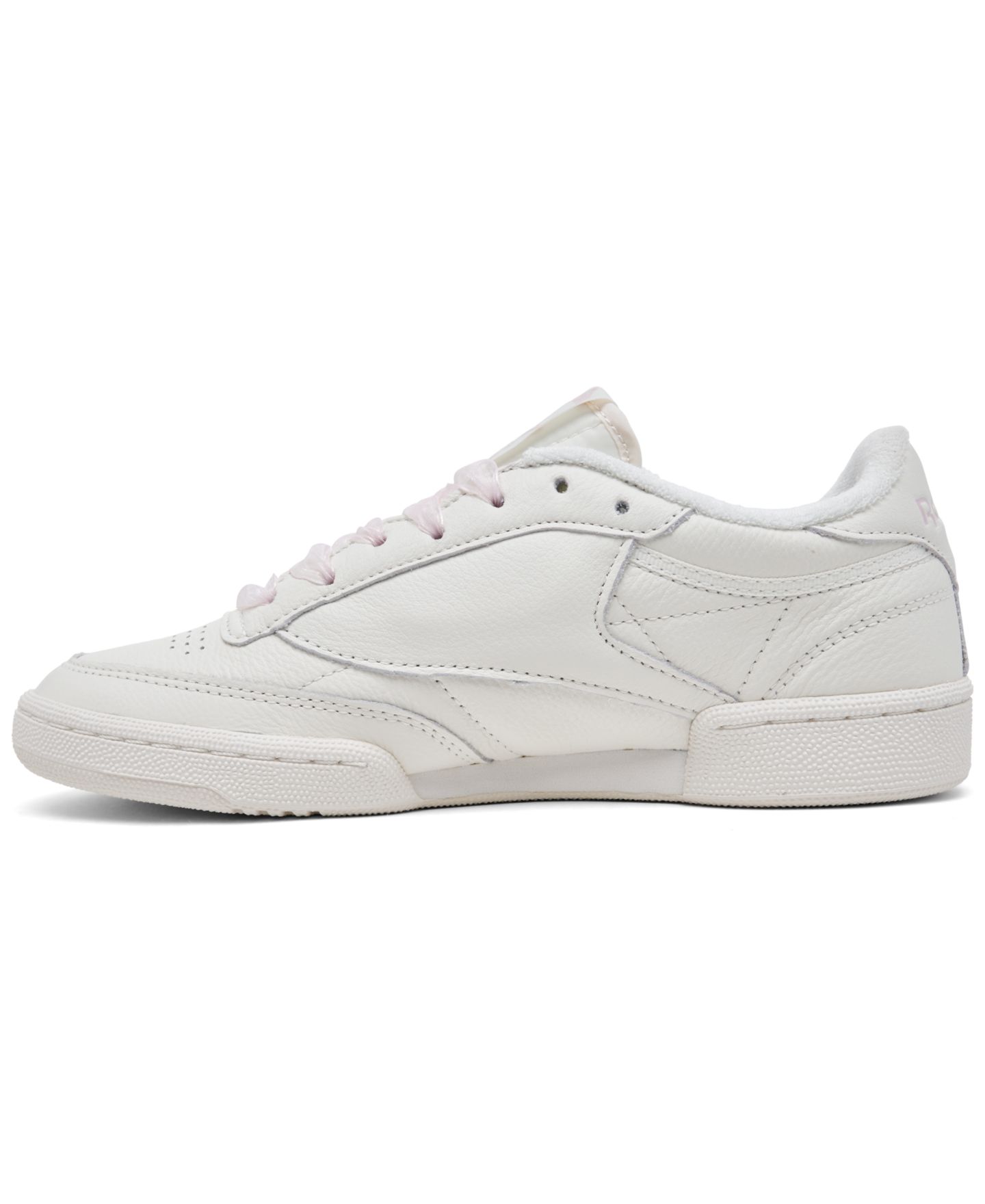 Женские кроссовки Reebok Club C 85 Vintage Suede, цвет: Белый / Розовый — фото 3