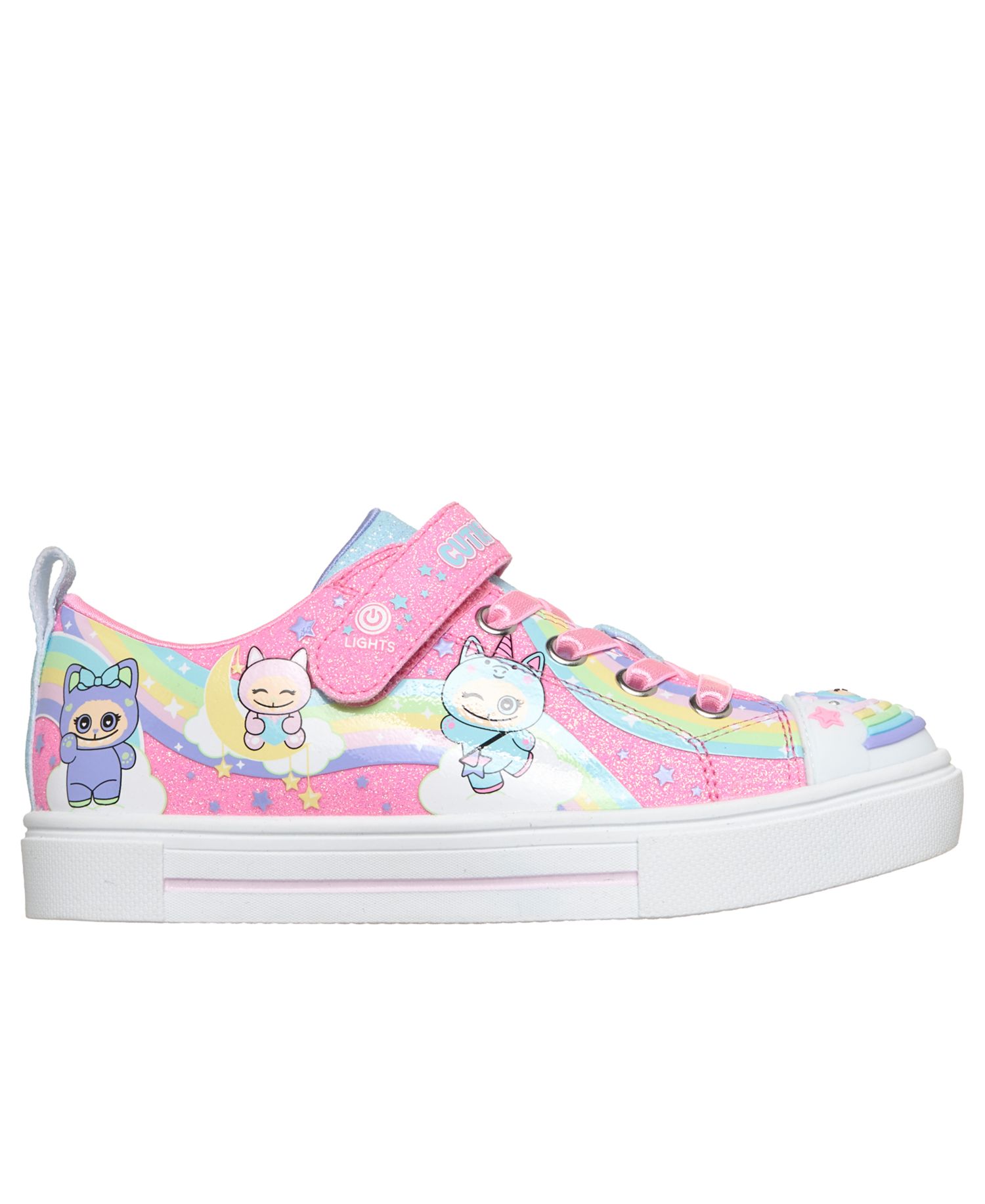 Little Girls Twinkle Sparks Light-Up Rainbow Critters Sneakers from Finish Line