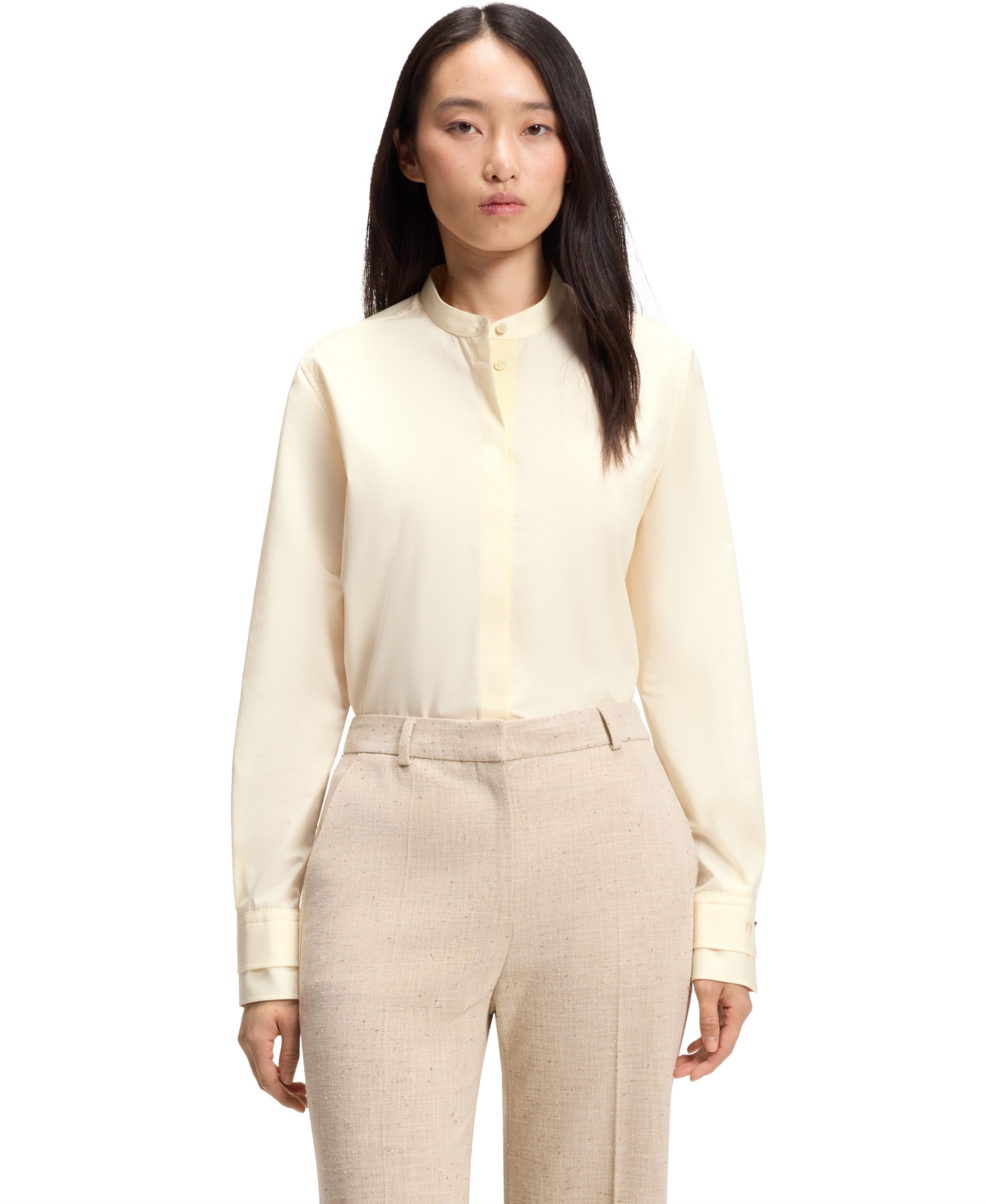 Boss by Hugo Women's Cotton Poplin Regular-Fit Blouse