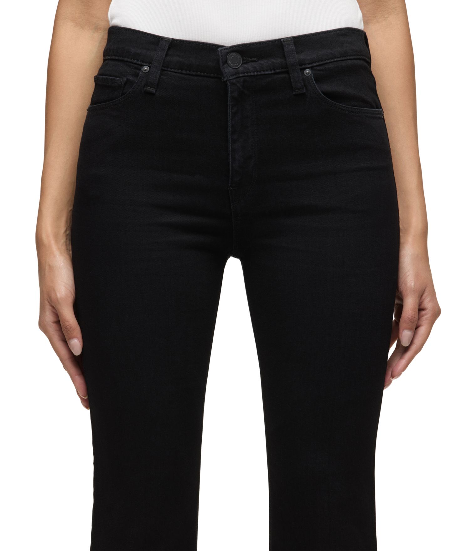 Женские джинсы Hudson Jeans Barbara High-Waist Bootcut, цвет: Чёрный — фото 4