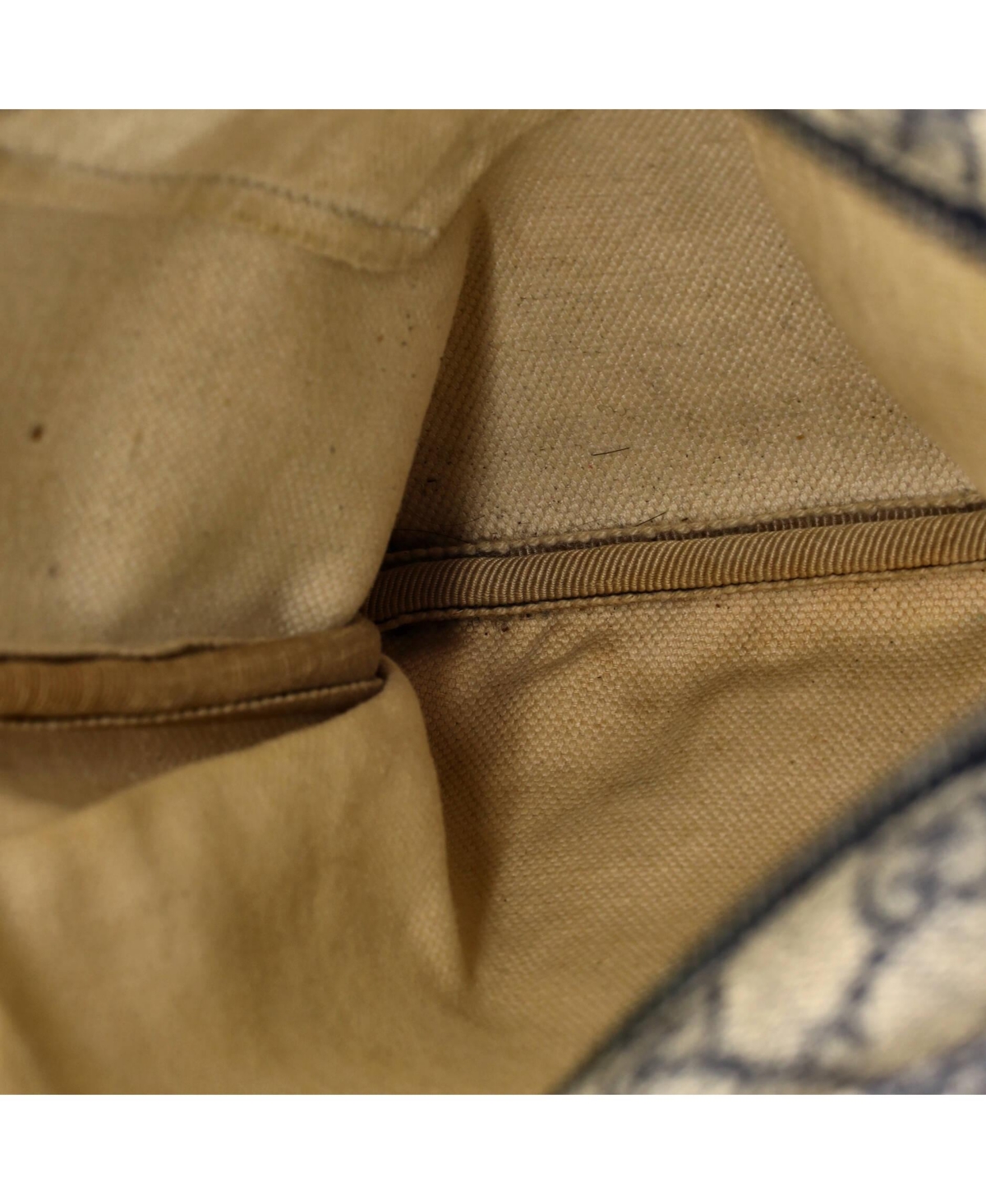 Pre-Owned Gucci Medium Front Zip Flat Messenger Bag Gg Coated Canvas