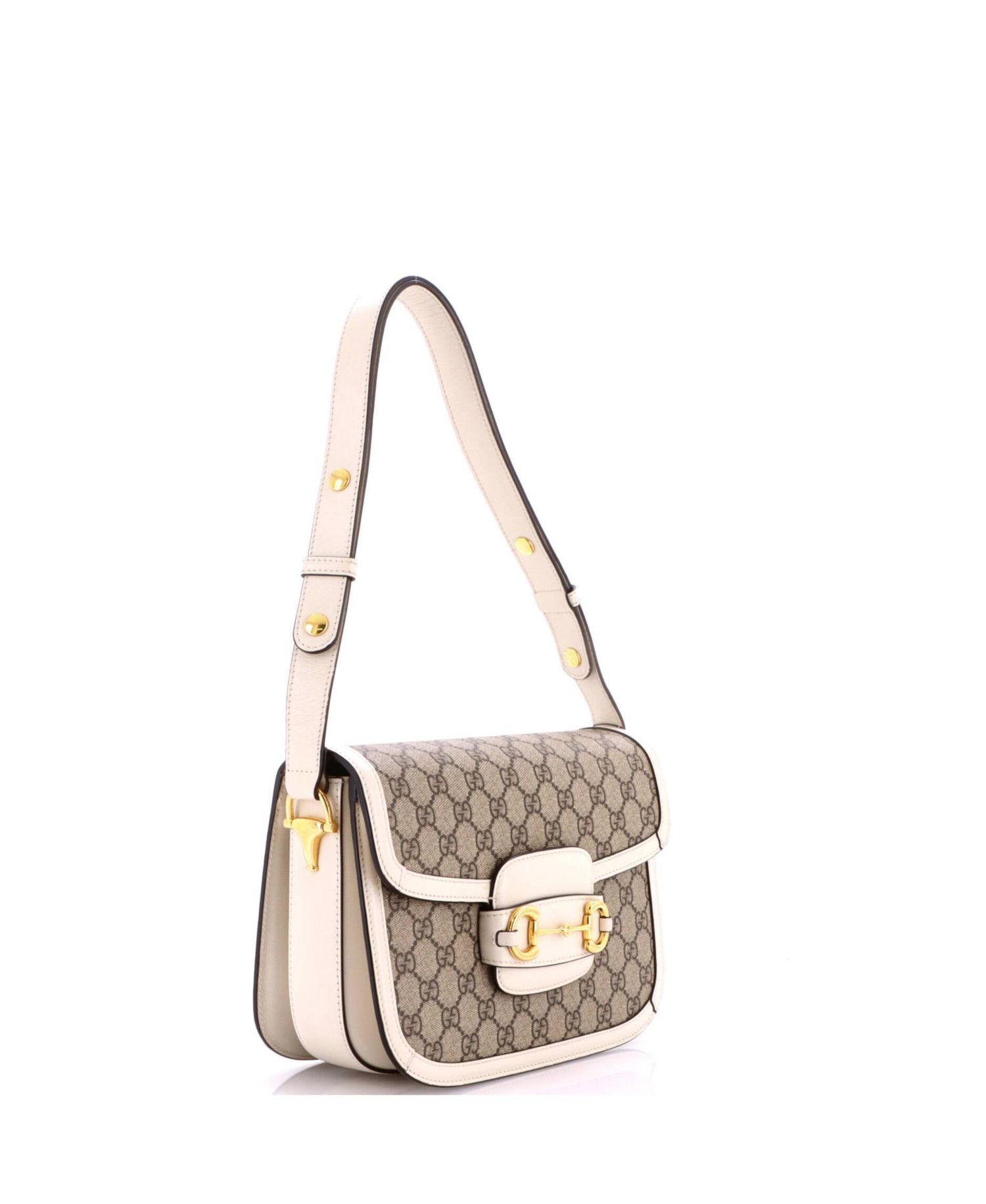 Small Horsebit 1955 Shoulder Bag GG Coated Canvas with Leather