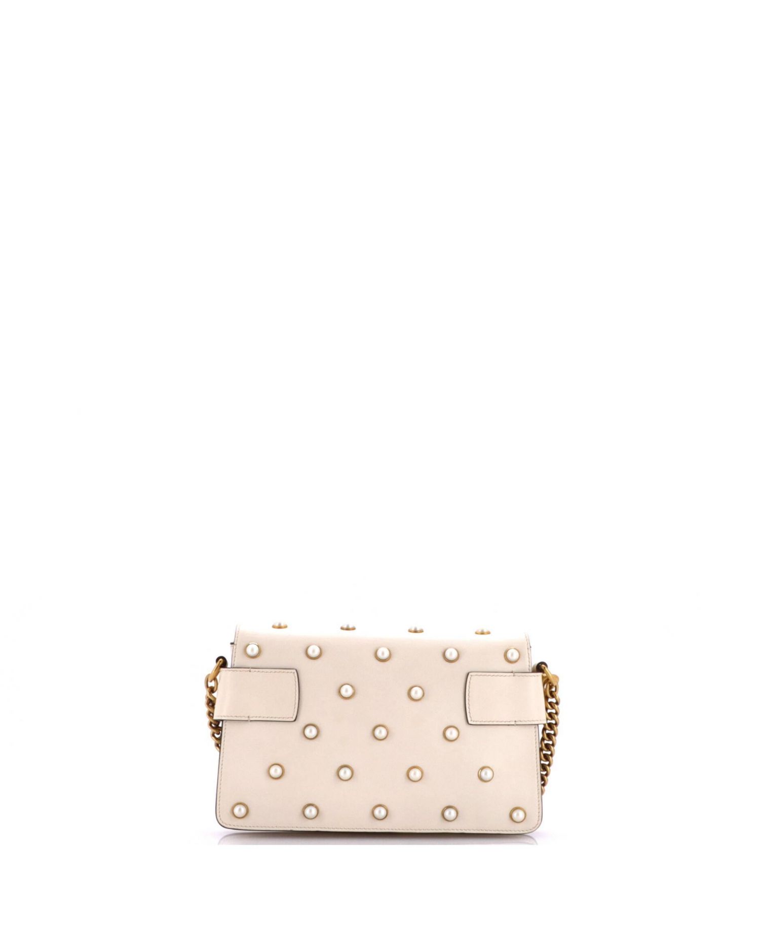 Mini Broadway Pearly Bee Shoulder Bag Embellished Leather