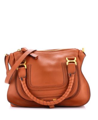 Medium Marcie Satchel Leather