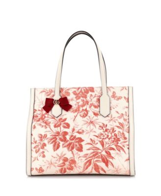 Medium GG Ribbon Tote Coated Printed Canvas
