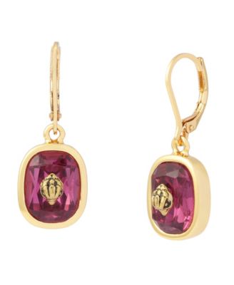 London Faux-Stone Signature Eagle Drop Earrings