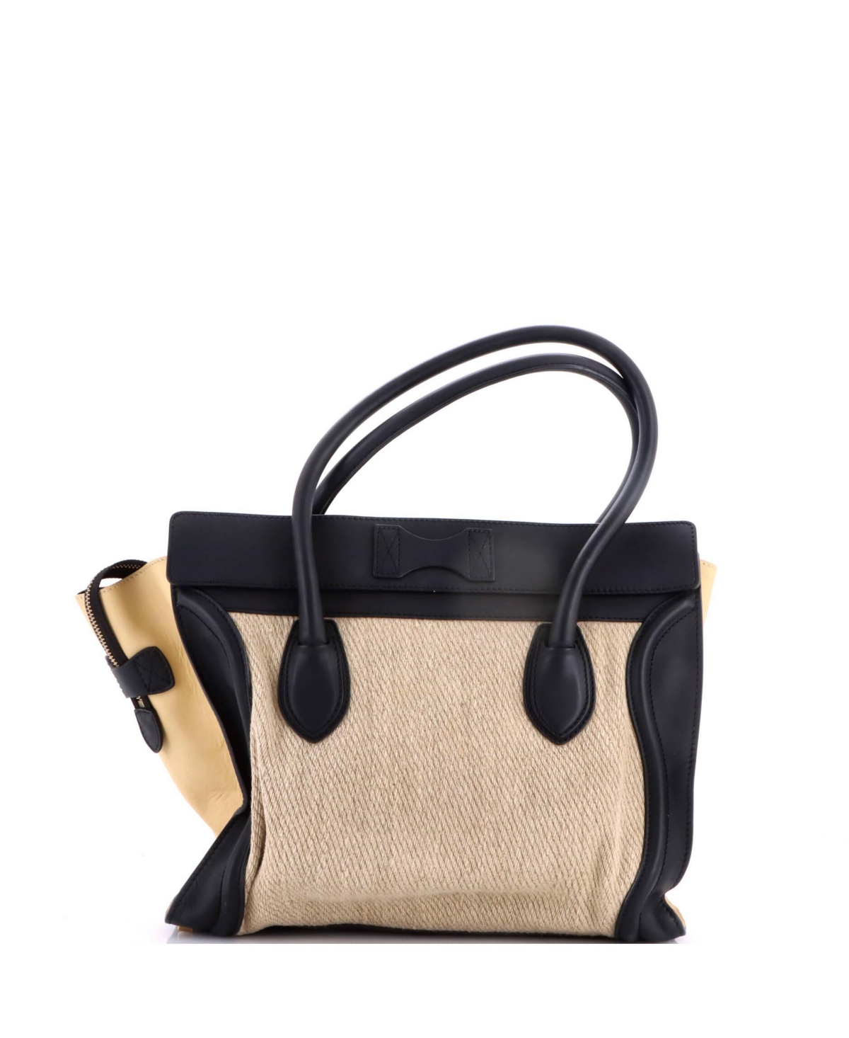 Pre-Owned Celine Tricolor Shoulder Luggage Bag Canvas and Leather