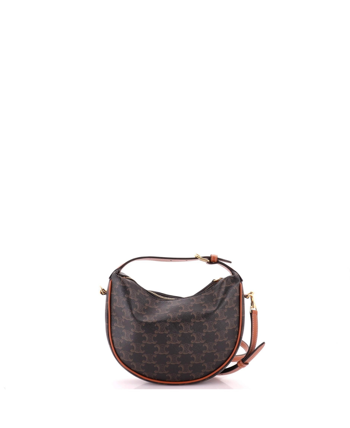 Pre-Owned Celine Teen Lulu Bag Triomphe Coated Canvas