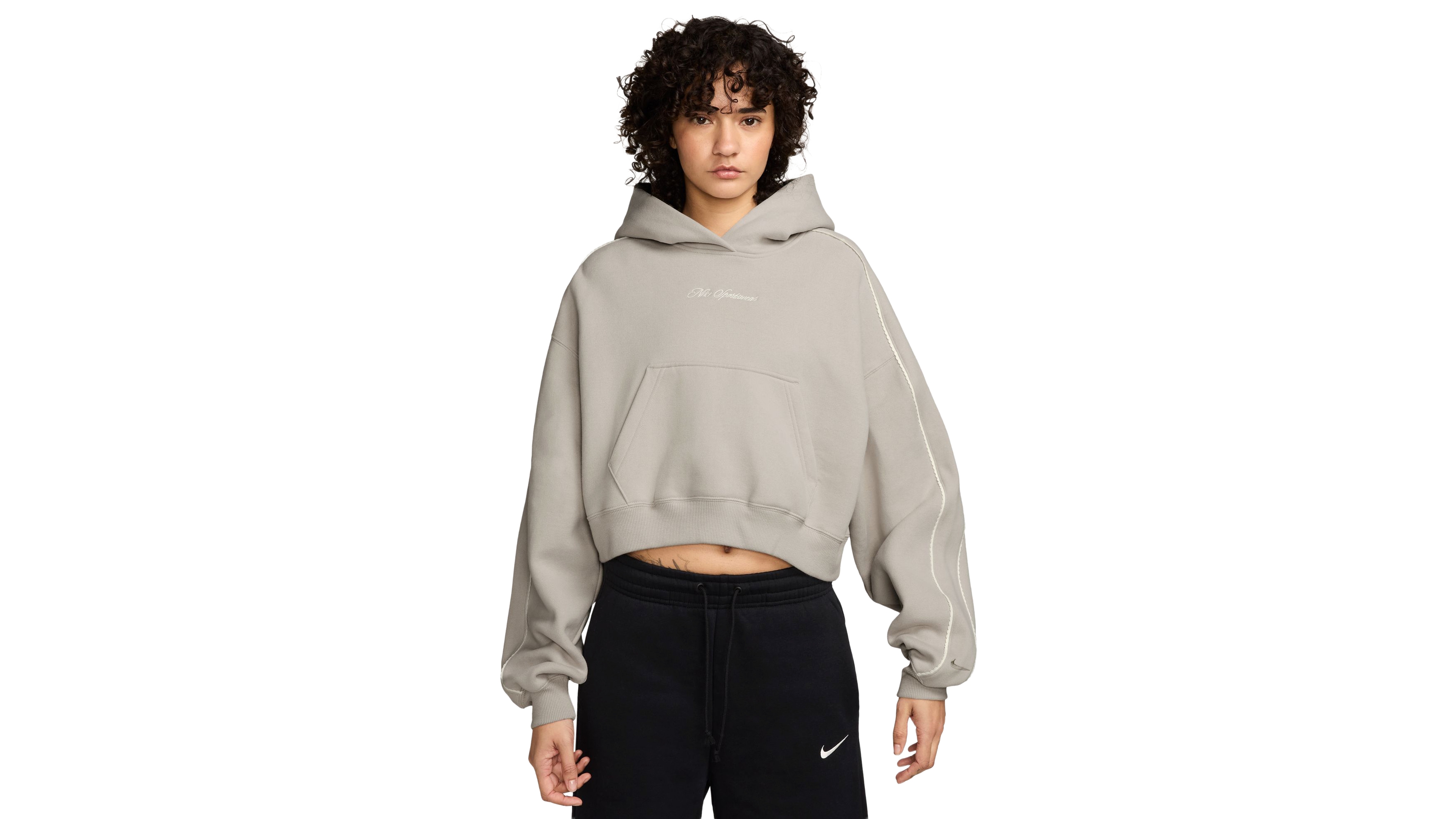 Nike Studio Fleece Women's Oversized Scallop-Trim Hoodie