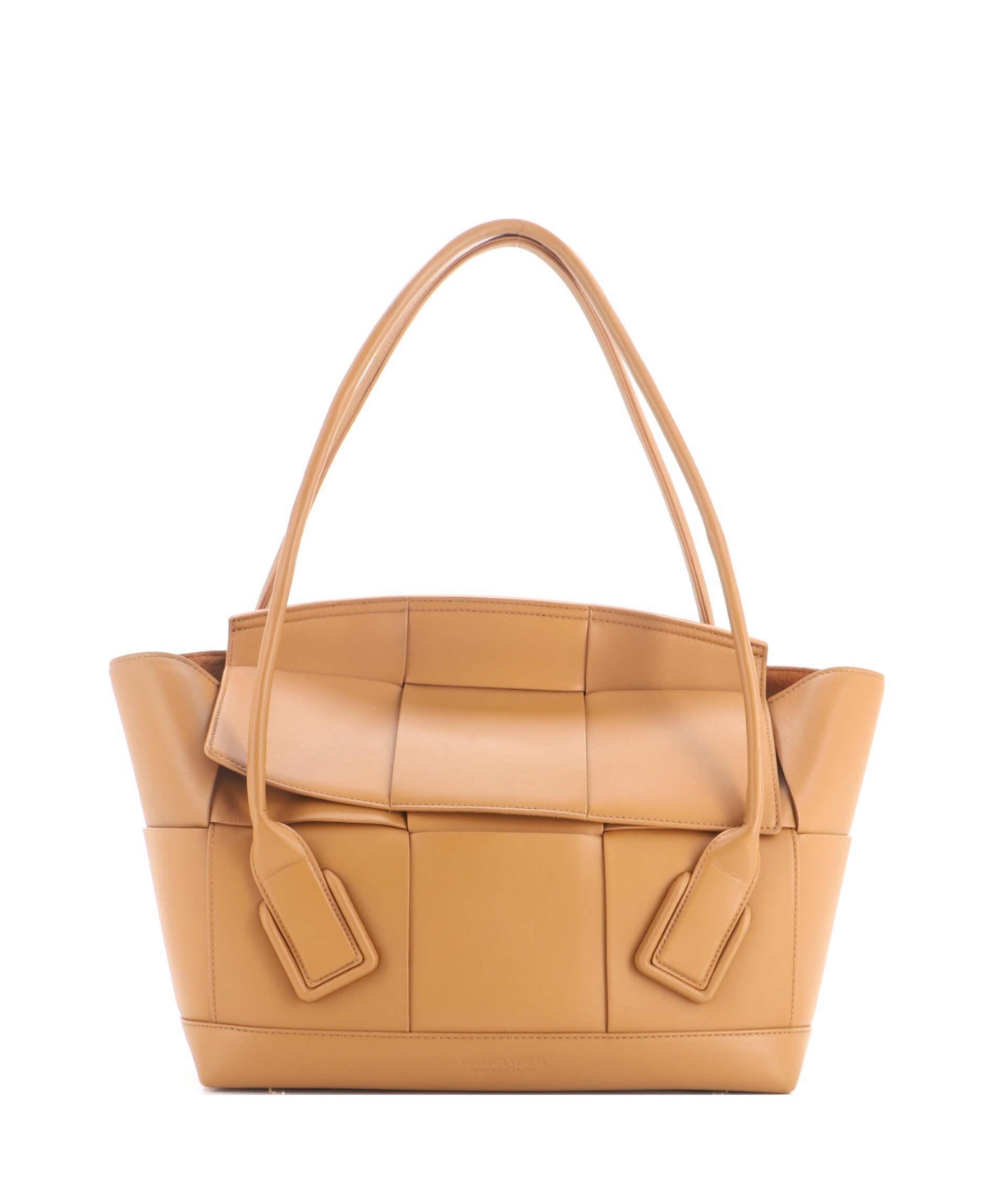 Pre-Owned Bottega Veneta Medium Arco Bag Maxi Intrecciato Leather - Brown