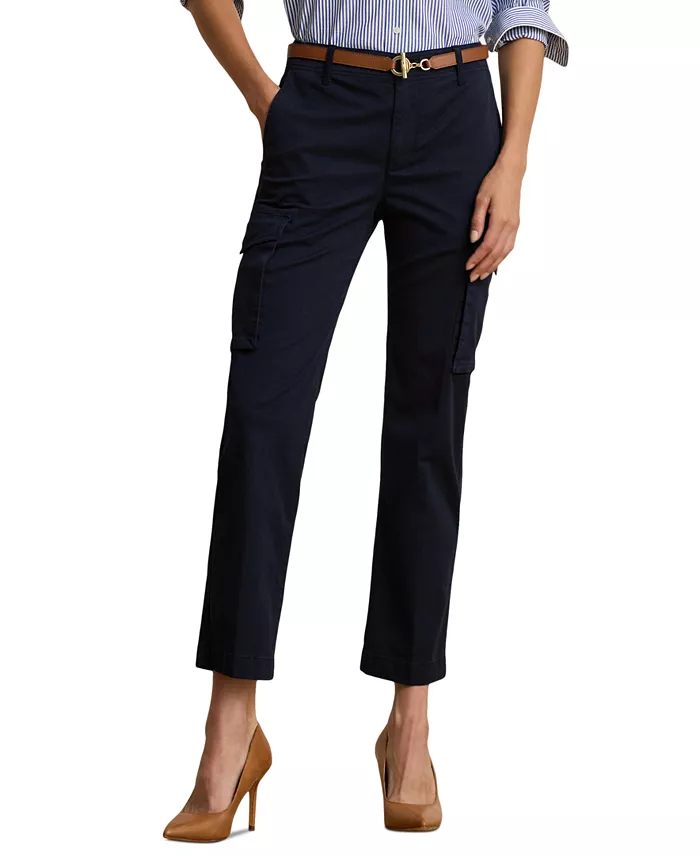 Women's Cargo Cropped Chino Pants