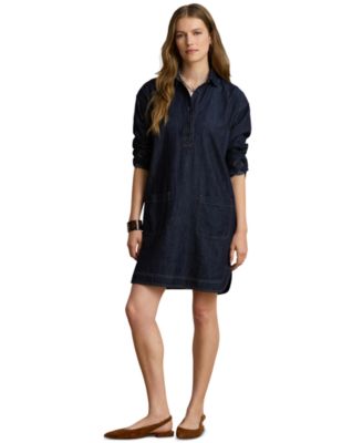 Women's Relaxed-Fit Denim Shirtdress