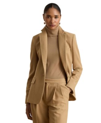 Women's Pinstripe Wool-Blend Blazer