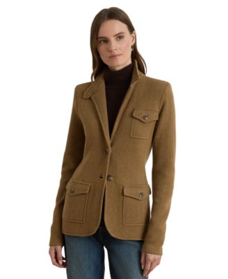 Women's Herringbone Sweater Blazer