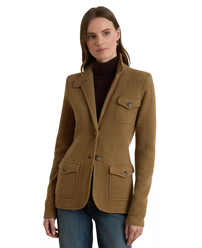Women's Herringbone Sweater Blazer