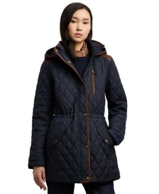 Women's Hooded Anorak Quilted Coat, Created for Macy's