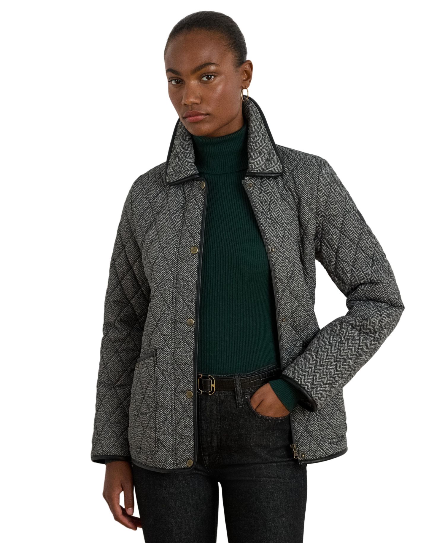 Women's Quilted Velboa-Lined Jacket, Created for Macy's