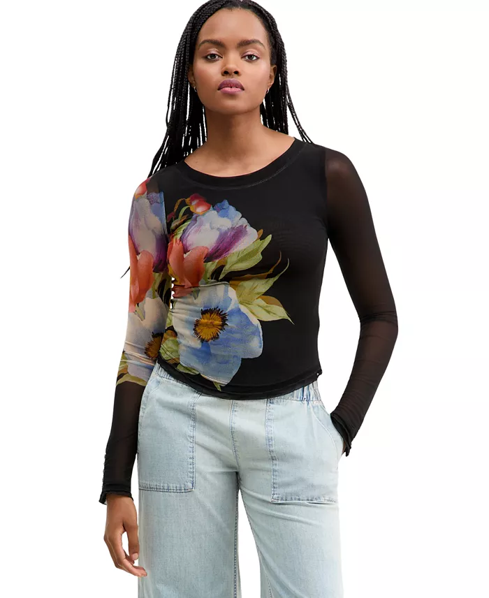 Women's Lilly Printed Long-Sleeve Top