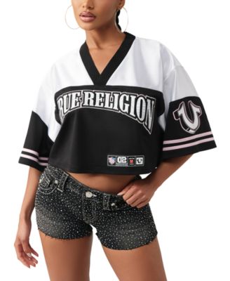 Women's Crystal Sporty Jersey Shirt
